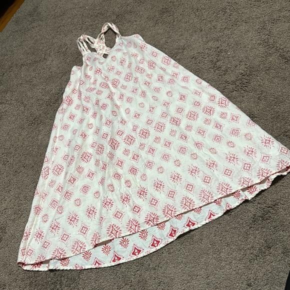 Artisan NY Linen Boho Style Dress-Sz Xs-Pink/Red - Picture 11 of 15